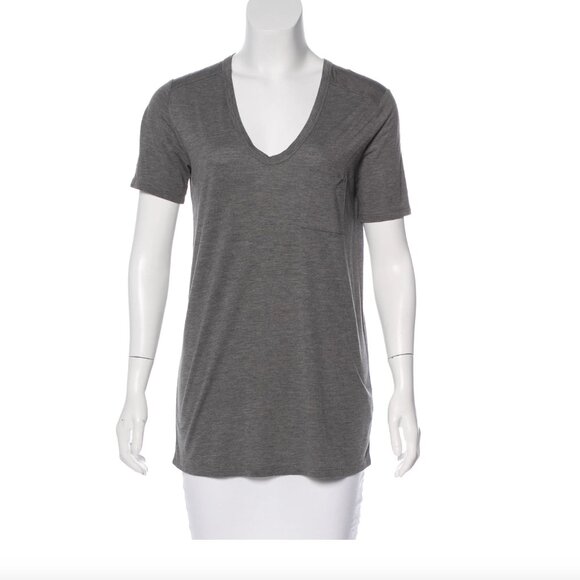T by Alexander Wang Knit Short Sleeve Top Size - Picture 1 of 7